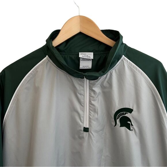 Michigan State Spartans
1/4 Zip Wind Breaker Pro Edge by Knights Apparel Sz XL - Picture 10 of 16